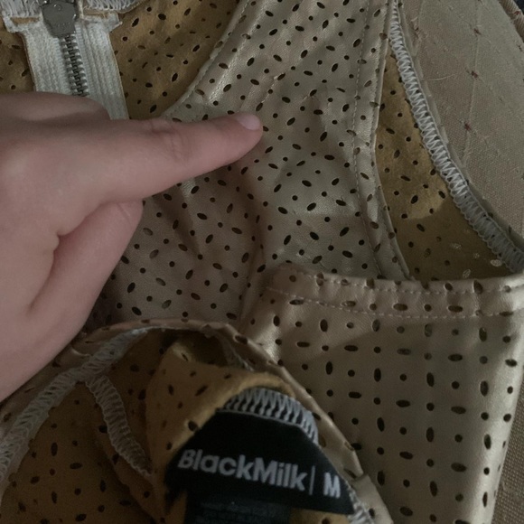 Blackmilk Royalty Gold Crop FAIR CONDITION ‼️FINAL PRICE‼️ - Picture 7 of 11